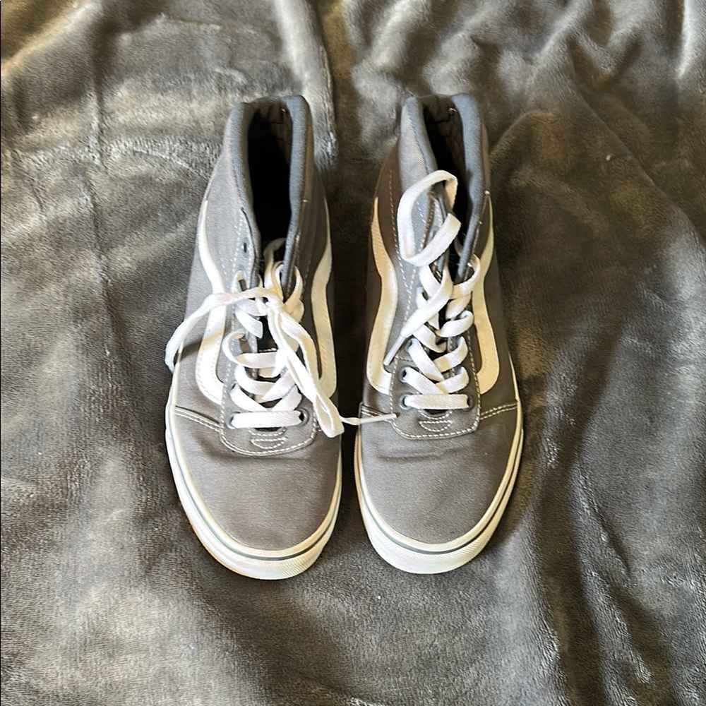 Gray High-Top Sneakers